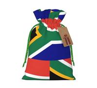 South African Flag Christmas Bag Gifts Happy Halloween Snacks Hamper Drawstring Wedding Favor Packaging Party