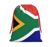 South African Flag Christmas Drawstring Bags Gift Wrapping Bag Small Gifts Candy Jewelry Wedding Wrap Bag
