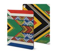 South African Flag Funny Tablet Case Compatible with IPAD 2020 （10.2in） Personality Protective Cover with Pen Slot