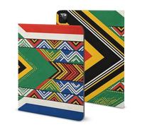 South African Flag Funny Tablet Case Compatible with IPAD Pro 2021 （11in） Personality Protective Cover with Pen Slot