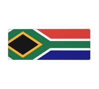 South African Flag Gaming Desk Mat, Wide Surface Desk Pad for Keyboard, Mouse and Improved Gaming Stability