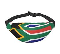 South African flag Large Fashion Crossbody Waist Bag, Travel Casual Boys Waist Bag, Suitable for Sports, Running, Cycling, Traveling, Fishing