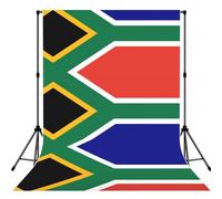 South African Flag Lightweight Photo Backdrop Soft Background For Indoor Shooting, Party & Live Streaming - 5x7ft