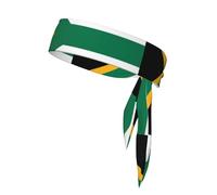 South African Flag Pattern Tennis Headband for Women,Sweat Band for Workout, Head Tie for Running, Football, Basketball,Athletics