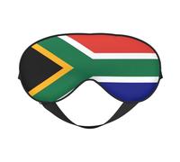 South African Flag Print Eye Mask for Comfortable Sleep - Elastic Nighttime Shade, Perfect for Plane, Travel, and Meditation
