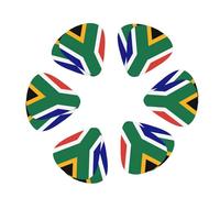 South African flag Print Guitar and Ukulele Picks For Music Lovers 12 PCS Mixed Gauges(0.46/0.71/0.96mm)