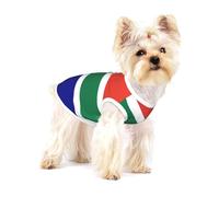 South African Flag Print Lightweight Tank Top for Dogs Dog Shirts for Small Dogs Stretchy T Shirts Sleeveless Vest