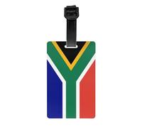 South African Flag Print Luggage Tags Suitcases Waterproof Labels Set for Daily Use Cruise Ships Air Travel