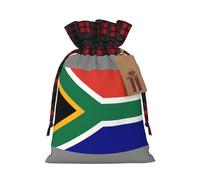 South African Flag Print Reusable Gift Decor Bags Festive Drawstring Pouches Anniversaries Wedding Favors