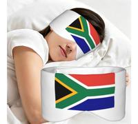 South African Flag Print Sleep Mask,Coverage Eye Mask,Soft Breathable Blindfold for Travel Nap Work
