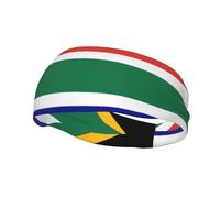 South African flag print Sports sweatband Non-slip,Running, Gym and breathabl Hairband for Women and Men