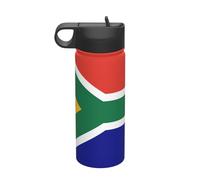 South African Flag Printing The Print 18 Oz Stainless Steel Sports Insulated Kettle with Lid for Adult Men Women