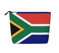 South African Flag Waterproof Large Capacity with Zipper Travel Business Trip Home Multifunctional Makeup Bag Storage Bag Coin Purse