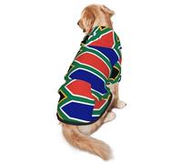 South African flag XL Dog Hoodie Warm and lightweight suitable for pets to wear in autumn and winter