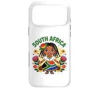South African Girl in Traditional Dress with Protea Flowers Case for iPhone 17 Pro Max