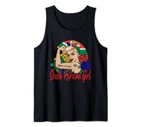 South African Girl South Africa Woman South Africans Flag Tank Top