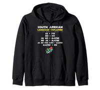 South African Language Explained Yes No Funny Guide Zip Hoodie