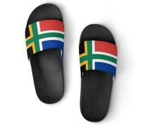 South African Nordic Cross Flag Women's House Slippers for Men Shower Slides Bathroom Shoes Sandals 39 (245mm)