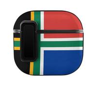 South African Nordic Crossed Flag Case Cover Compatible with AirPods 4th Generation Hard Skin Protection