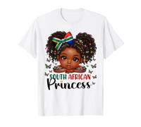 South African Princess Cute Flag Girl for Kids T-Shirt