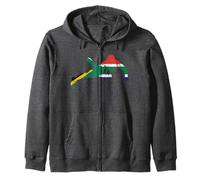 South African Rugby National Team Fan Gift Springboks World Zip Hoodie