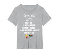 South African Saffa Lingo Explained Afrikaans Funny Africa T-Shirt, Women's Plus, Heather Grey, 5X
