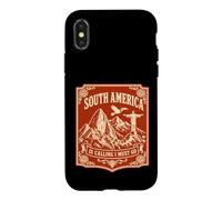 South America is Calling and I Must Go TShirt Travel Gift Case for iPhone X/XS