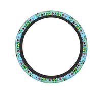 South America Map With Icons Print Functionality Car Steering Wheel Protector Non-Slip Practical Cars Trucks Accessory