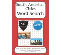 South America Word Search Puzzle Book: Words Search With Easy To Read Print about South America, Travel and more | 6x9 inches, 112 pages | 56 puzzles. ... (World Cities Word Search Puzzle Series)