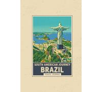 South American Journey: Brazil Travel Journal: Hardcover Lined Notebook & Diary for Backpackers, Adventure & Trip Planning (6x9)