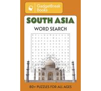 South Asia Word Search by GadgetBreak Books: Word Searches with Easy to Read Print about South Asia, India, Sri Lanka, Pakistan, Maldives and More | 6 ... to enjoy on Vacations, Holidays or Free Time