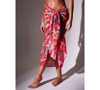 South Beach Leopard Print Floral Midaxi Sarong Multi