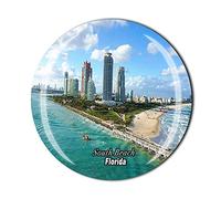 South Beach Miami Beach Florida USA Fridge Magnet Souvenir Gift Magnetic Sticker