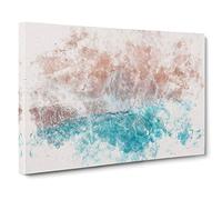 South Beach Miami Florida Watercolour Canvas Print | Gallery Wrapped 30mm Frame Wall Art | 30x20 inches | Ready to Hang | Modern Seascape Picture | Living Room Bedroom Lounge Office