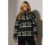 South Beach Women's Printed Borg 1/4 Length Jacket | Size: Large South Beach Multicolor L