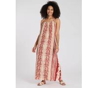 South Beach Printed Halter Neck Beach Maxi Dress Multi 14