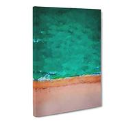 South Beach View In Miami Florida Canvas Print | Gallery Wrapped 30mm Frame Wall Art | 24x16 inches | Ready to Hang | Abstract Seascape Picture | Living Room Bedroom Lounge Office
