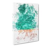 South Beach View In Miami Florida Watercolour Canvas Print | Gallery Wrapped 30mm Frame Wall Art | 24x16 inches | Ready to Hang | Coastal Seascape Picture | Living Room Bedroom Lounge Office