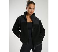 South Beach Women's Borg Zip Up Padded Jacket in Black | Size: XL South Beach Black XL
