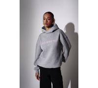 South Beach Women's Made In Heaven Embroidered Hoodie in Grey | Size: Small South Beach Grey S