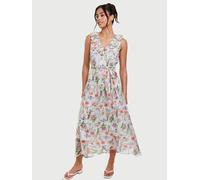 South Beach Women's Printed Chiffon Frill Wrap Midi Dress | Size: 14 South Beach Multicolor 14