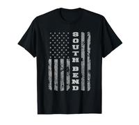 South Bend, Indiana, American Flag Value Graphic T-Shirt