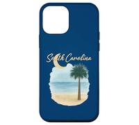 South Carolina Beach With Palmetto Tree And Crescent Moon Case for iPhone 12 mini
