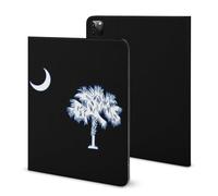 South Carolina Flag Compatible with iPad Protective Case with Pen Holder Book Style