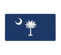 South Carolina Flag Desk Pad, Great Large Mouse Pad, Rubber Horizontal Mouse Pad, 16" x 30"