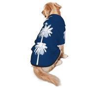 South Carolina Flag Dog Hoodie â€“ Soft & Breathable Polyester Pet Clothes for Medium, and Large Dogs