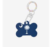 South Carolina Flag Dog Tags for Pets,Bone-Shaped Acrylic Pet ID Tags,Perfect for Small to Large Dogs and Cats,Cute & Functional