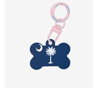 South Carolina Flag Dog Tags for Pets,Bone-Shaped Acrylic Pet ID Tags,Perfect for Small to Large Dogs and Cats,Cute & Functional