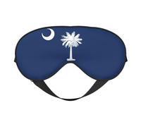 South Carolina Flag Eye Mask, Sleep Mask for Men Women 100% Blackout, No Pressure On Eyes, Soft & Breathable