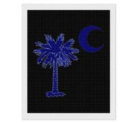 South Carolina Flag Funny Diamond Art Kits DIY Painting Diamonds Picture Wall Decor Decoration